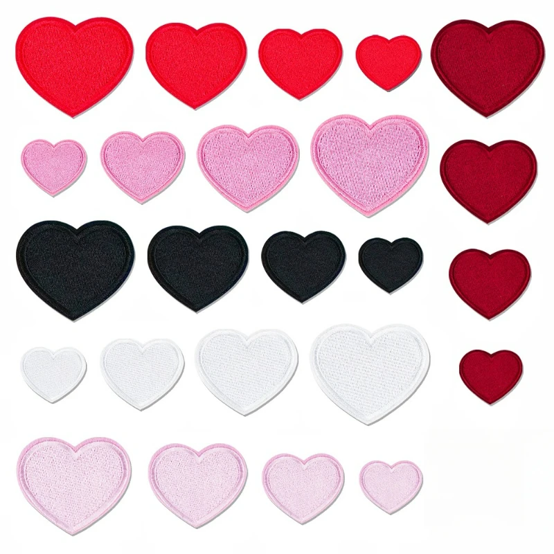 Red Black Pink White Love Heart Iron-on Sew Embroidered Badge Patches for DIY T-shirt Pants Backpack Clothing Appliques Sticker
Red Black Pink White Love Heart Iron-on Sew Embroidered Badge Patches for DIY T-shirt Pants Backpack Clothing Appliques Sticker
