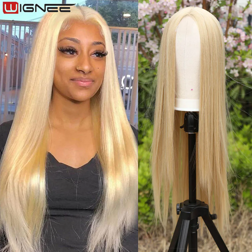 613 Blonde Wig Synthetic Hair Middle Part Straight Wigs For Women Long Wig 30 Inch Heat Resistant Fiber Wig for Daily Party
613 Blonde Wig Synthetic Hair Middle Part Straight Wigs For Women Long Wig 30 Inch Heat Resistant Fiber Wig for Daily Party