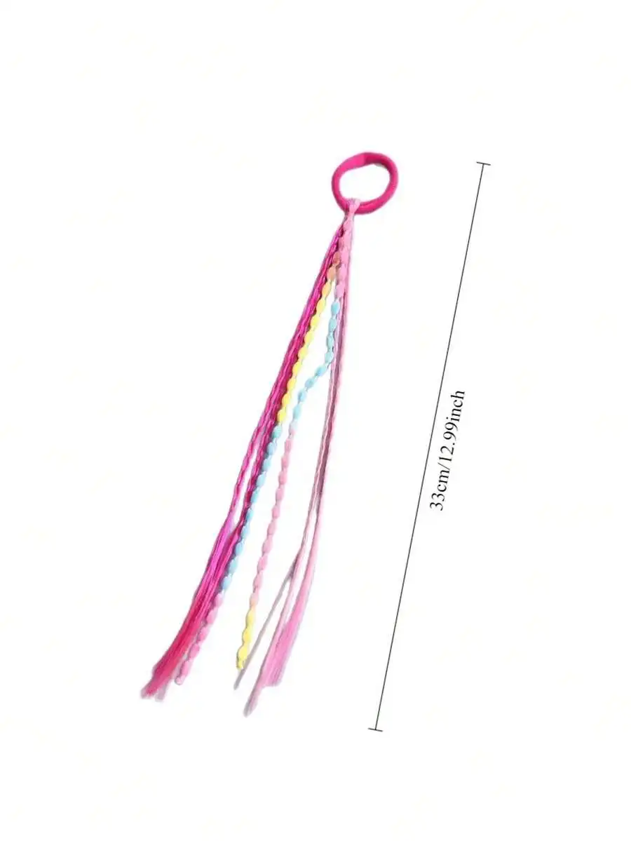 6pcs Multi-Color Braided Elastic Hair Ties With Beaded Tassels For Women
6pcs Multi-Color Braided Elastic Hair Ties With Beaded Tassels For Women