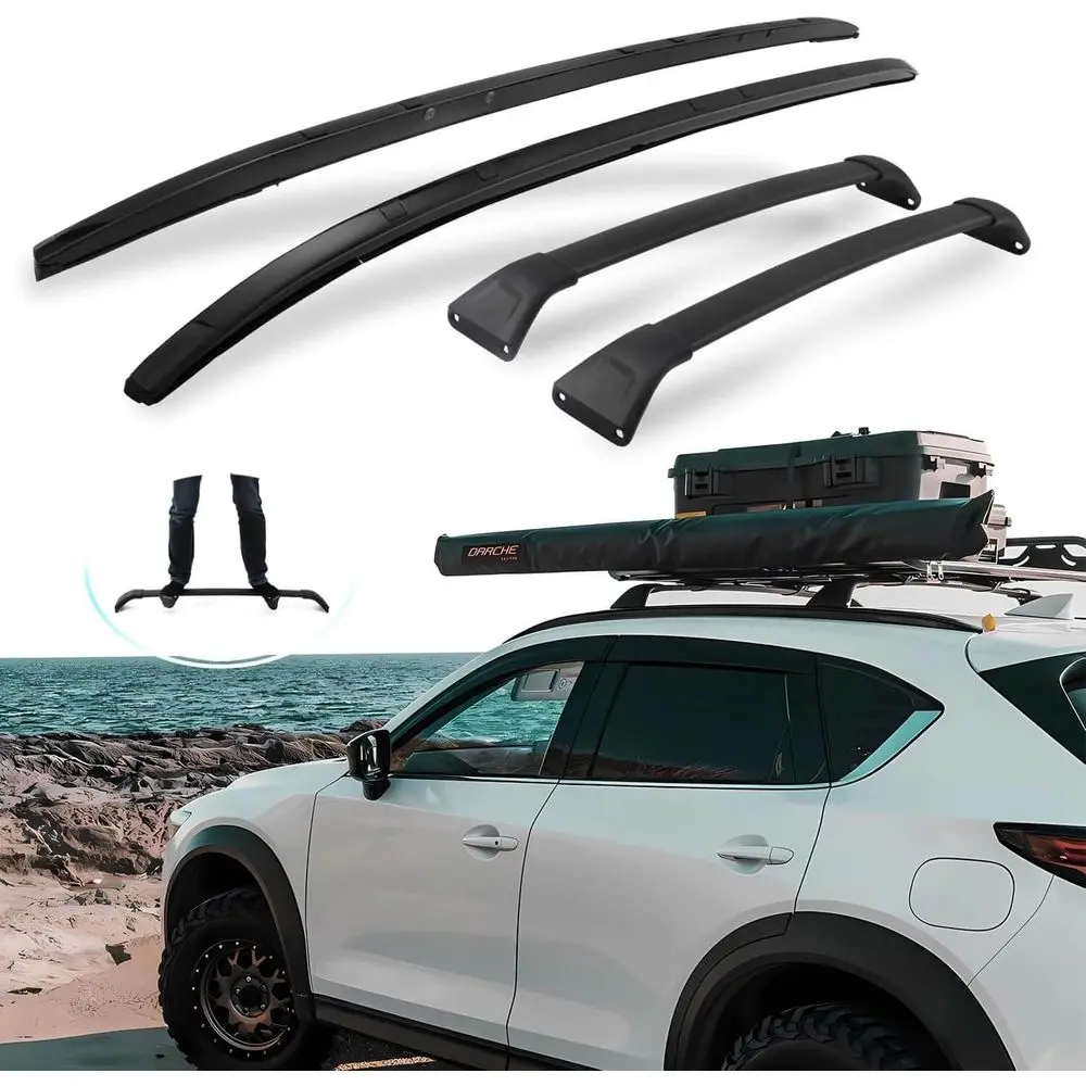 Roo Rails & Bars or Mazda CX5 CX-5, Easy Installation, No Drilling Required, Complete Set in Sleek Black (2017-2025)
Roo Rails & Bars or Mazda CX5 CX-5, Easy Installation, No Drilling Required, Complete Set in Sleek Black (2017-2025)