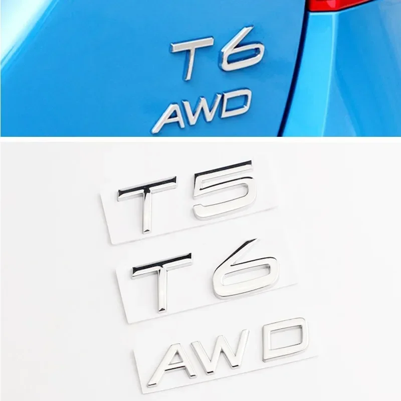 3D Metal T5 T6 AWD Logo Rear Trunk Emblem Badge Sticker Decals Car Styling Accessories For Volvo XC60 XC90 S60 S80 S60L V40 V60
3D Metal T5 T6 AWD Logo Rear Trunk Emblem Badge Sticker Decals Car Styling Accessories For Volvo XC60 XC90 S60 S80 S60L V40 V60