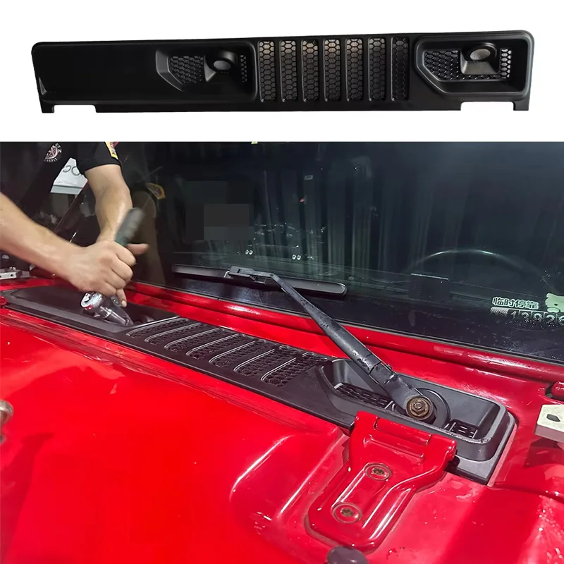 LHD Car Wiper Cowl Panel Grille Windshield Grille Cover ABS Plastic Black For Jeep Wrangler JL Gladiator 2018-2024
LHD Car Wiper Cowl Panel Grille Windshield Grille Cover ABS Plastic Black For Jeep Wrangler JL Gladiator 2018-2024