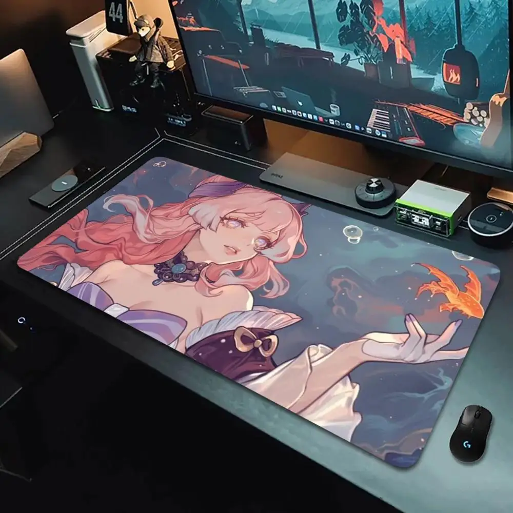 Anime girl game mousepad large expansion computer desktop accessory rubber anti-slip durable washable suitable for gamers
Anime girl game mousepad large expansion computer desktop accessory rubber anti-slip durable washable suitable for gamers