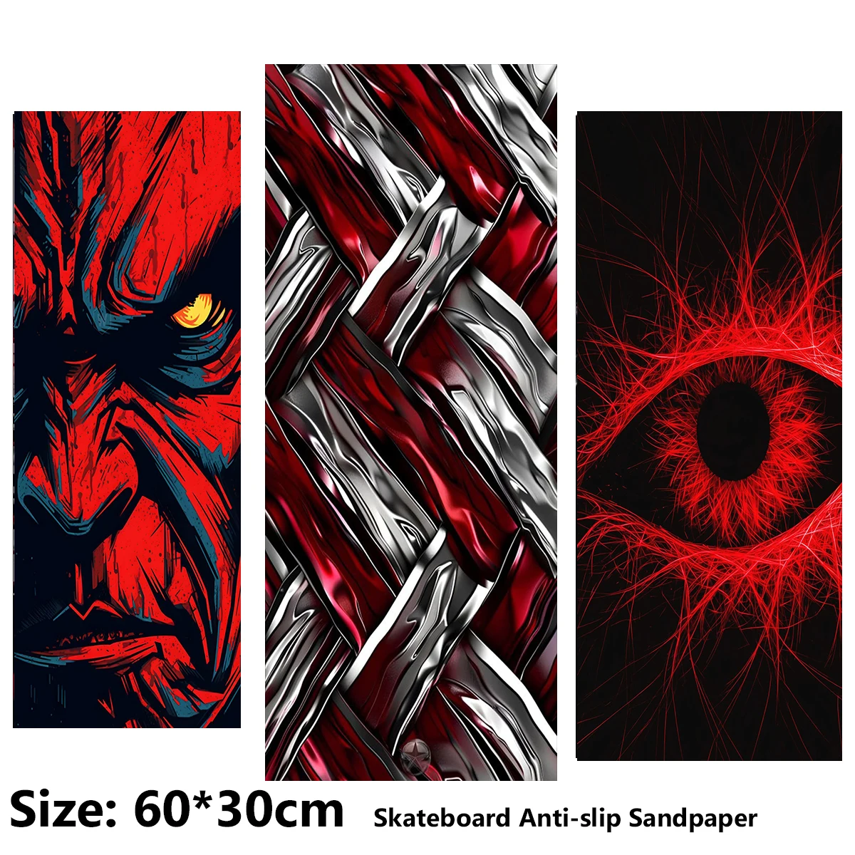 Electric Scooter Anti-slip Sticker Sandpaper Skateboard GripTape Sheet 60*30cm Ferocious Monkey with Blood-colored Eyes Pattern
Electric Scooter Anti-slip Sticker Sandpaper Skateboard GripTape Sheet 60*30cm Ferocious Monkey with Blood-colored Eyes Pattern