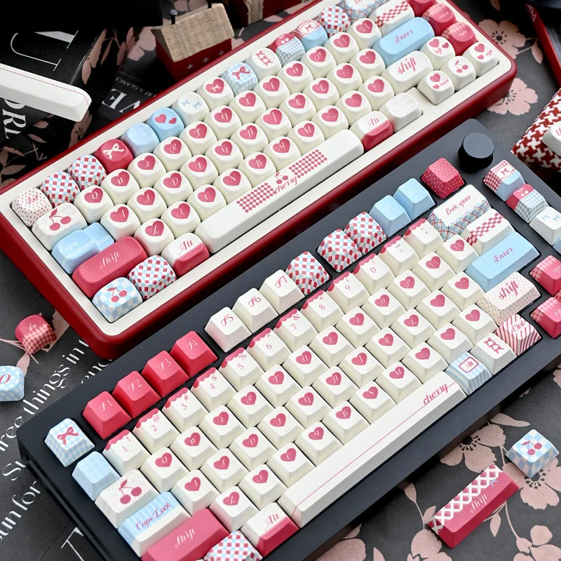 Mint Cherry Valentine's Day Cute MOA Original Five-Sided Sublimation Customized Mechanical Keyboard Keycaps
Mint Cherry Valentine's Day Cute MOA Original Five-Sided Sublimation Customized Mechanical Keyboard Keycaps