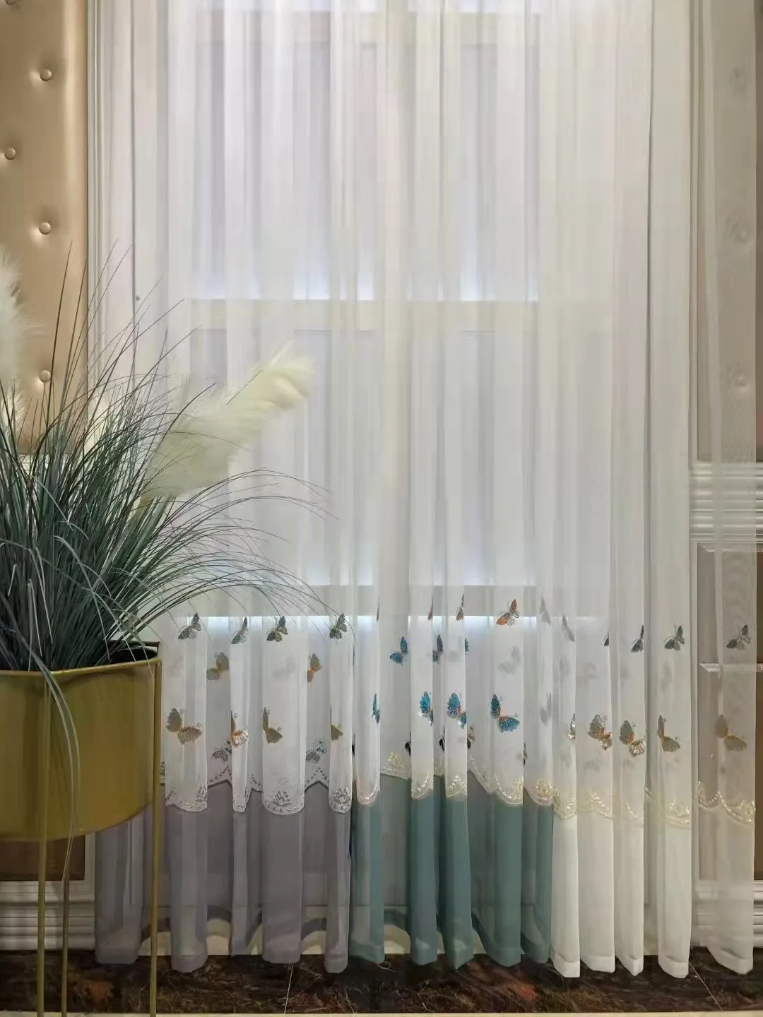 Korean style small fresh and beautiful butterfly embroidered window screen living room bedroom balcony finished window screen
Korean style small fresh and beautiful butterfly embroidered window screen living room bedroom balcony finished window screen