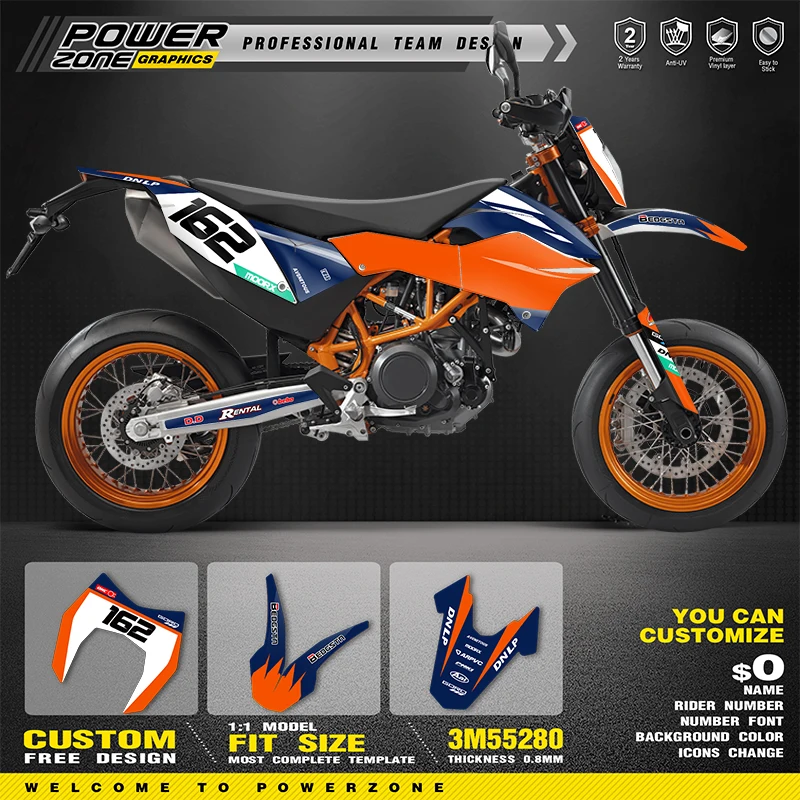 PowerZone Custom Team Graphics Backgrounds Decals for Stickers Kit For KTM 2012-2018 690SMC-R Motorcycle Stickers 015
PowerZone Custom Team Graphics Backgrounds Decals for Stickers Kit For KTM 2012-2018 690SMC-R Motorcycle Stickers 015
