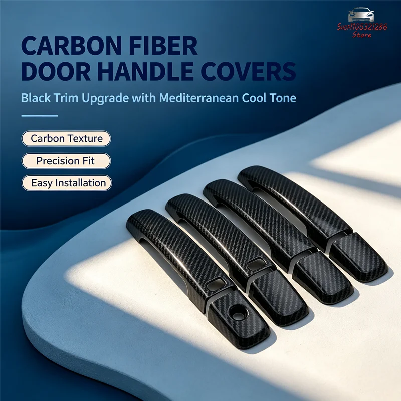 For Nissan Qashqai 2008-2015 Carbon Fiber Door Handle Cover, Exterior Handle Trim Sticker, Car Decorative Accessory
For Nissan Qashqai 2008-2015 Carbon Fiber Door Handle Cover, Exterior Handle Trim Sticker, Car Decorative Accessory