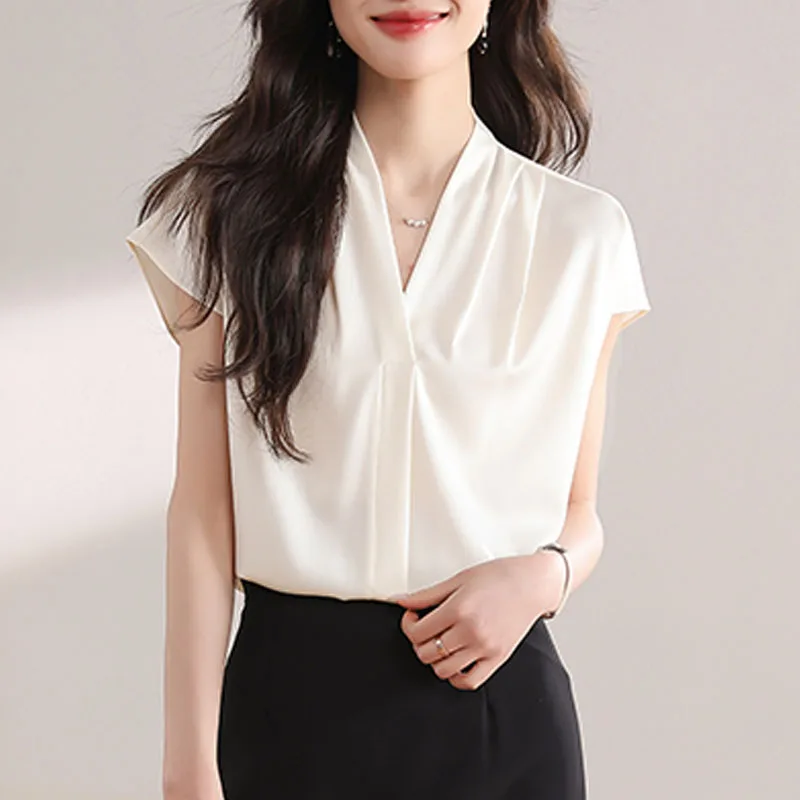 2026 Summer New Short Sleeve Chiffon Women Blouse Shirt V-Neck White Blouse Shirt Women Tops Blusa Camisas De Mujer Blusas Q4715
2026 Summer New Short Sleeve Chiffon Women Blouse Shirt V-Neck White Blouse Shirt Women Tops Blusa Camisas De Mujer Blusas Q4715