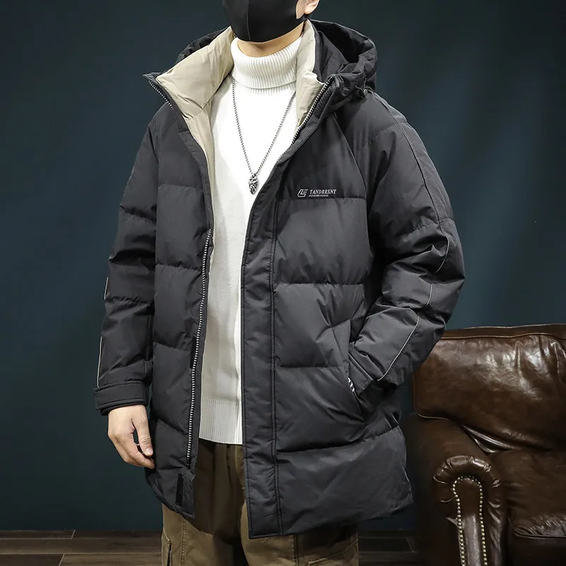 Высококачественная мужская зимняя куртка средней длины из гусиного пуха, большие размеры, утепленная, теплая верхняя одежда, полиэстер, с принтованным дизайном
Высококачественная мужская зимняя куртка средней длины из гусиного пуха, большие размеры, утепленная, теплая верхняя одежда, полиэстер, с принтованным дизайном