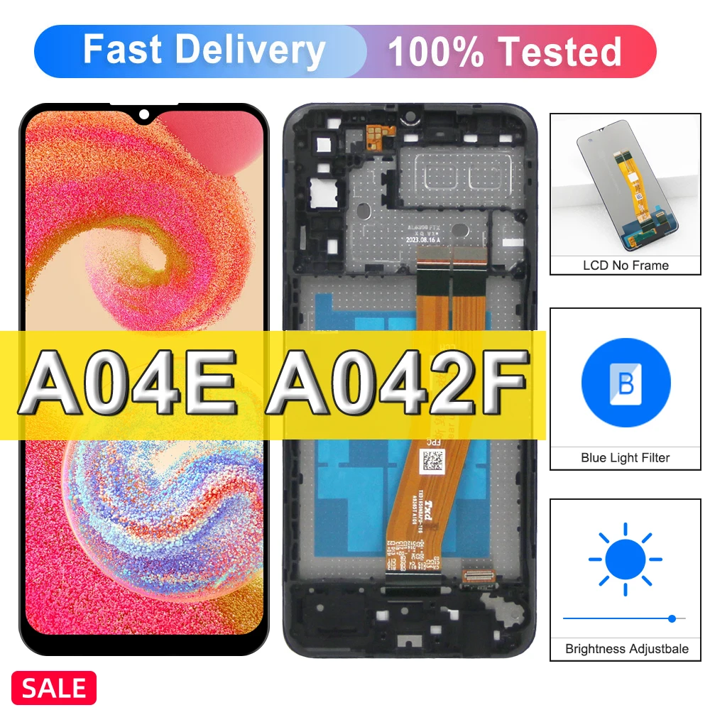 A04 A04S A04E Дисплей для Samsung A04E A042F A042M ЖК-экран Сенсорный дигитайзер в сборе для экрана Samsung A04
A04 A04S A04E Дисплей для Samsung A04E A042F A042M ЖК-экран Сенсорный дигитайзер в сборе для экрана Samsung A04