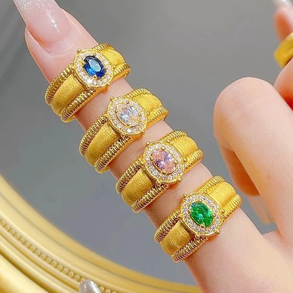925 Sterling Silver Rings for Women Couple Minimalist Handmade Simple Gold Colorful CZ Ring Party Jewelry Gift Prevent Allergy
925 Sterling Silver Rings for Women Couple Minimalist Handmade Simple Gold Colorful CZ Ring Party Jewelry Gift Prevent Allergy