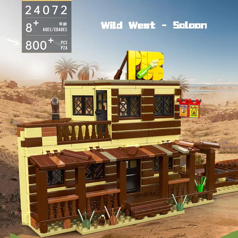 Modular Buildings Wild West Saloom MouldKing 24072 Bar Tavern Model 800PCS Building Blocks Brick Puzzle Toys for Children Gift
Modular Buildings Wild West Saloom MouldKing 24072 Bar Tavern Model 800PCS Building Blocks Brick Puzzle Toys for Children Gift