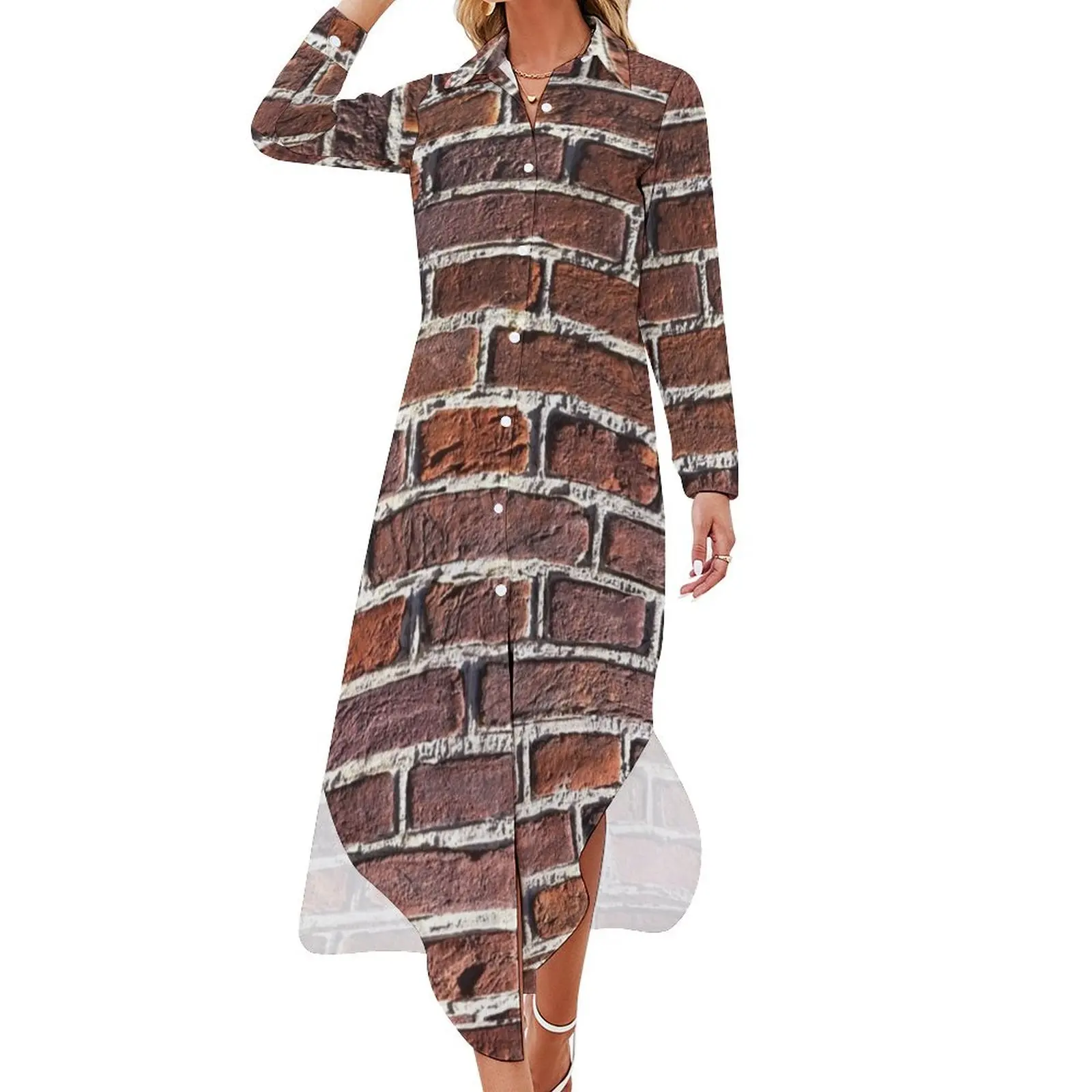 Red Bricks Long Sleeved Shirt Dress elegant party dresses for women 2024 elegant women's dresses for wedding
Red Bricks Long Sleeved Shirt Dress elegant party dresses for women 2024 elegant women's dresses for wedding