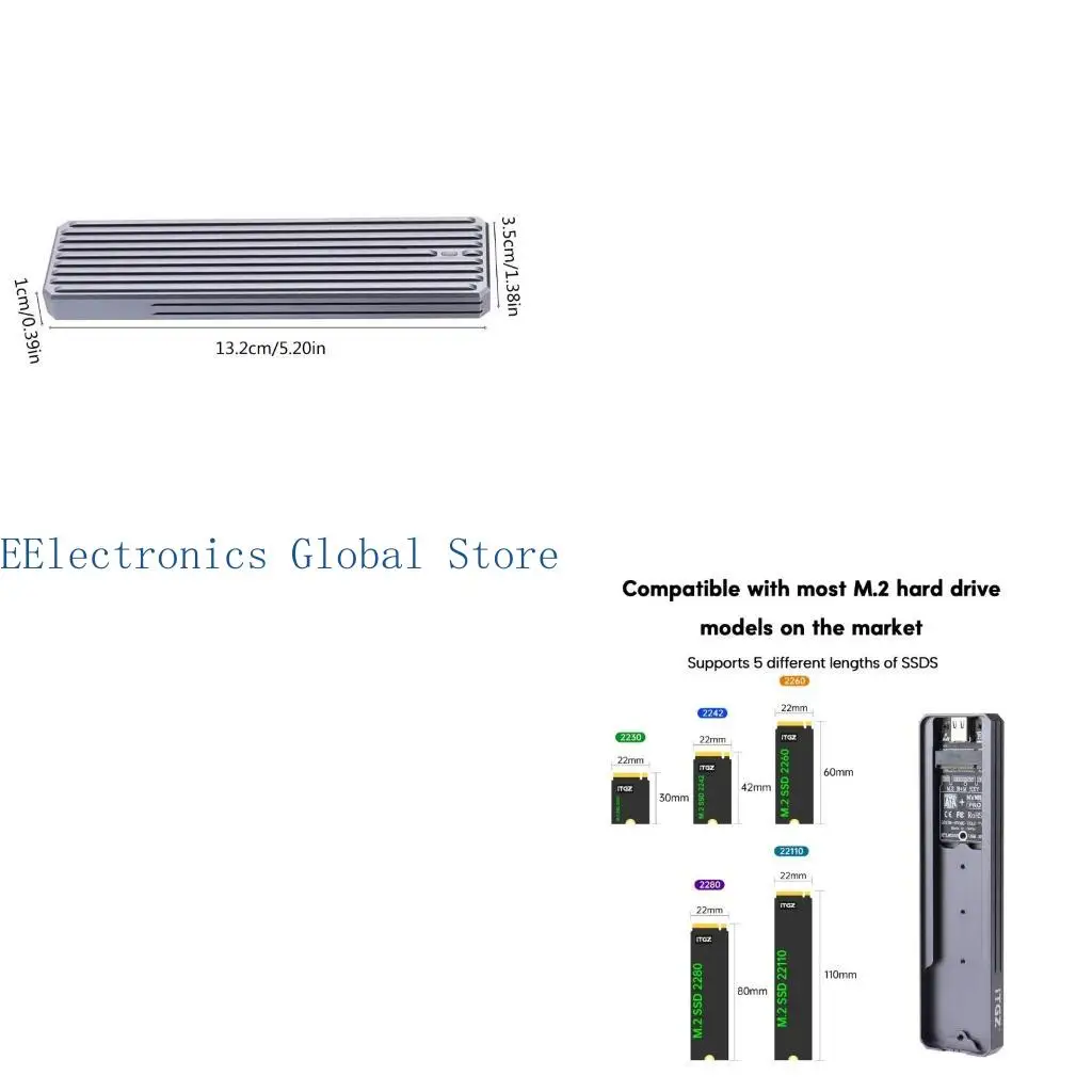 462B USB3.2 NVMe SSD Case Box RTL9210B 10Gbps SolidDisk Enclosure for 2242-22110
462B USB3.2 NVMe SSD Case Box RTL9210B 10Gbps SolidDisk Enclosure for 2242-22110