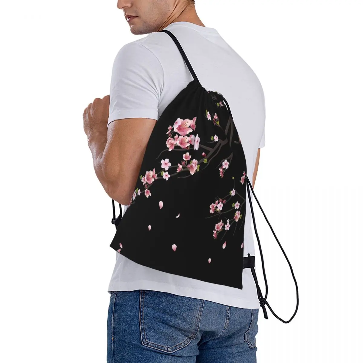 Japanese Sakura Cherry Blossoms Backpacks Portable Drawstring Bundle Pocket Sports Bag Book Bags for Man Woman Students
Japanese Sakura Cherry Blossoms Backpacks Portable Drawstring Bundle Pocket Sports Bag Book Bags for Man Woman Students