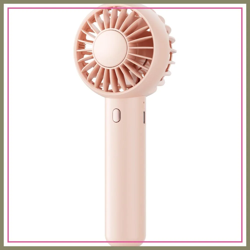 Mini Portable Fan, Small and Powerful, Cute Design 3 Speed Personal Handheld and Desktop with Base, Lightweight USB Rechargeable for Travel Lash Makeup Women Summer Gift Pink
Mini Portable Fan, Small and Powerful, Cute Design 3 Speed Personal Handheld and Desktop with Base, Lightweight USB Rechargeable for Travel Lash Makeup Women Summer Gift Pink