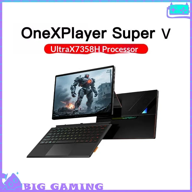 OneXPlayer Super V UItra X7 358H Gaming Console 2-in-1 Tablet Laptop Gaming Office 48GB 1TB 14" Comes with Magnetic Keyboard
OneXPlayer Super V UItra X7 358H Gaming Console 2-in-1 Tablet Laptop Gaming Office 48GB 1TB 14" Comes with Magnetic Keyboard