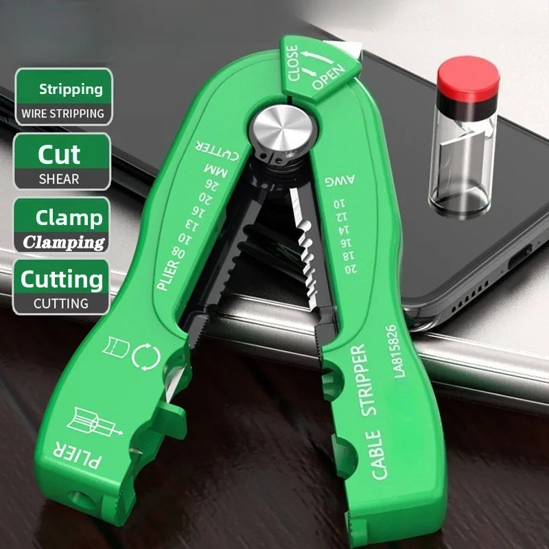 Multifunctional Pocket Wire Stripper, Mini Stripping Tool, 0.8-2.6mm² Cable Stripping Knife
Multifunctional Pocket Wire Stripper, Mini Stripping Tool, 0.8-2.6mm² Cable Stripping Knife