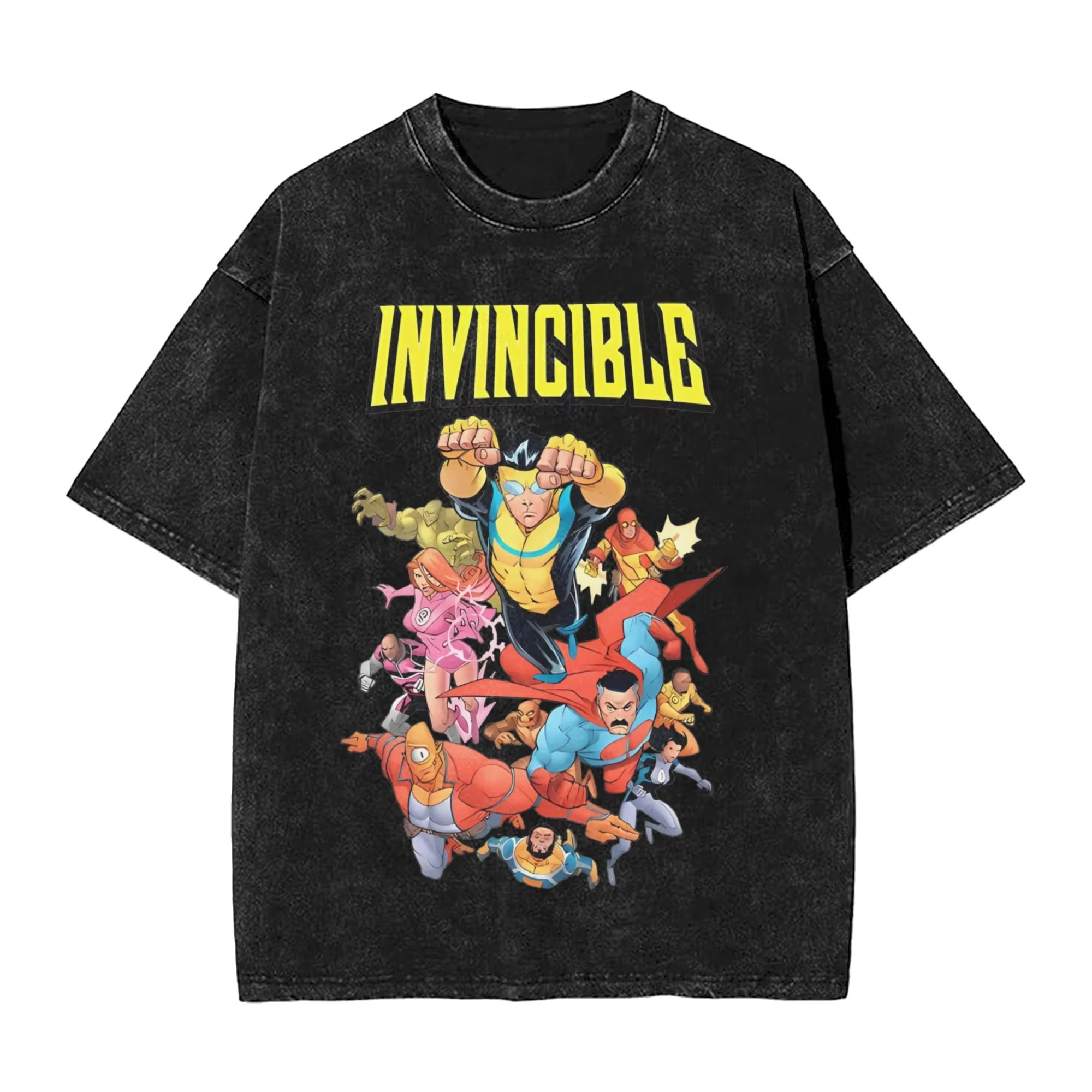 Ladies Invincible Hero Vintage Cotton Loose Large Size Washed T-Shirt Clothes Vintage Short Sleeve Crew Neck Summer T-Shirt 
Ladies Invincible Hero Vintage Cotton Loose Large Size Washed T-Shirt Clothes Vintage Short Sleeve Crew Neck Summer T-Shirt