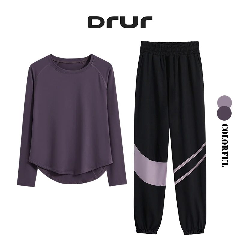 DRUR комплект из 2 предметов для спортзала, женский спортивный костюм, одежда для бега из 2 предметов, спортивный топ с длинными рукавами, брюки, комплекты спортивной одежды, костюм для фитнеса, новый
DRUR комплект из 2 предметов для спортзала, женский спортивный костюм, одежда для бега из 2 предметов, спортивный топ с длинными рукавами, брюки, комплекты спортивной одежды, костюм для фитнеса, новый