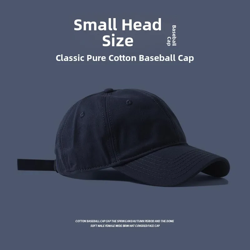 Unisex Small Head Size 52 Baseball Cap Duckbill Hat Spring Summer Sun Protection Soft Top Versatile Baseball Cap
Unisex Small Head Size 52 Baseball Cap Duckbill Hat Spring Summer Sun Protection Soft Top Versatile Baseball Cap