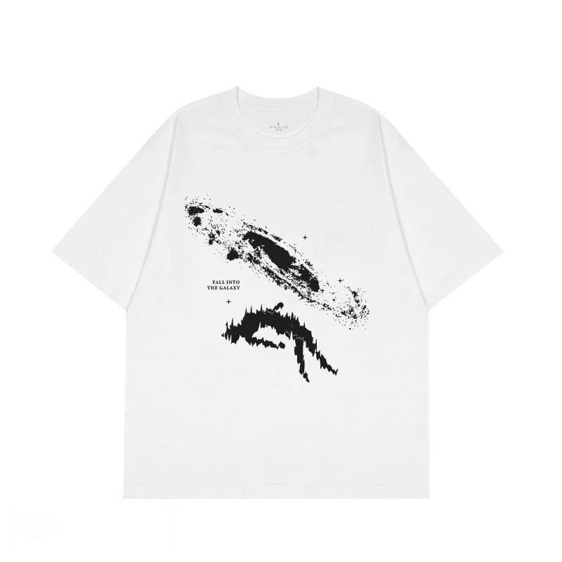 Falling Space Abstract Niche Design Basic Versatile Short Sleeve Men's Cotton T-Shirt Summer American High Street Guochao Brand
Falling Space Abstract Niche Design Basic Versatile Short Sleeve Men's Cotton T-Shirt Summer American High Street Guochao Brand