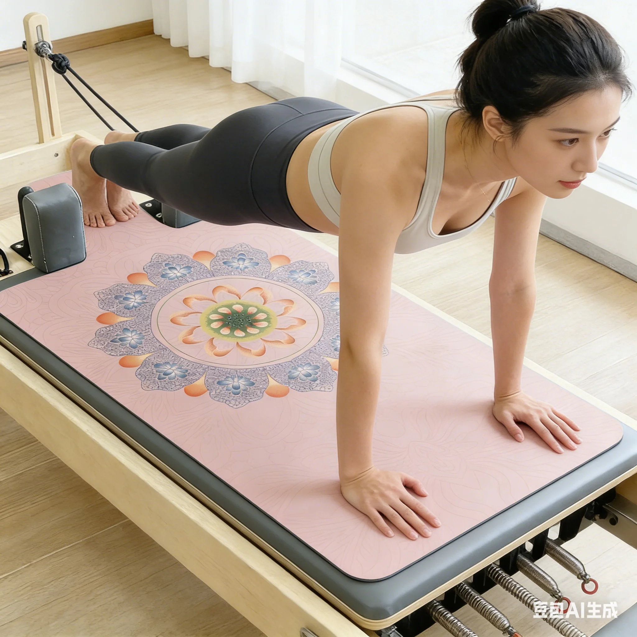 Rubber Pilate Reformer Mat Anti-Slip Fitness Yoga Mat Core Training Soft Breathable High-Temperature Resistant Mat 99.6*61*1.5mm
Rubber Pilate Reformer Mat Anti-Slip Fitness Yoga Mat Core Training Soft Breathable High-Temperature Resistant Mat 99.6*61*1.5mm