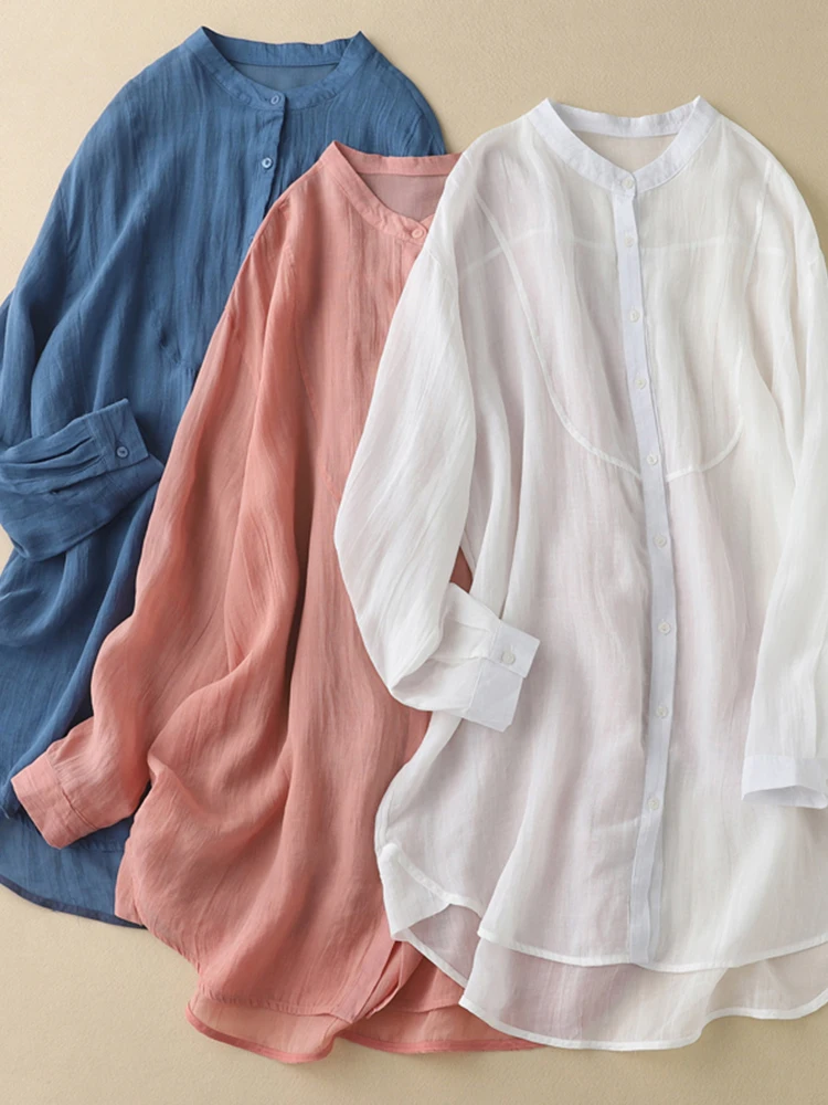 Early Autumn Long Sve irt Jaet Women's Lightweight Loose Casual Mid-Length Sun Protection Open Cardigan Top
Early Autumn Long Sve irt Jaet Women's Lightweight Loose Casual Mid-Length Sun Protection Open Cardigan Top