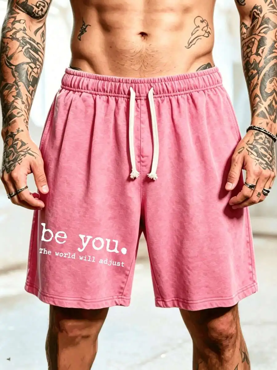 Mens Cotton Shorts Be You The World Will Adjust Soft Casual Sports Wear
Mens Cotton Shorts Be You The World Will Adjust Soft Casual Sports Wear