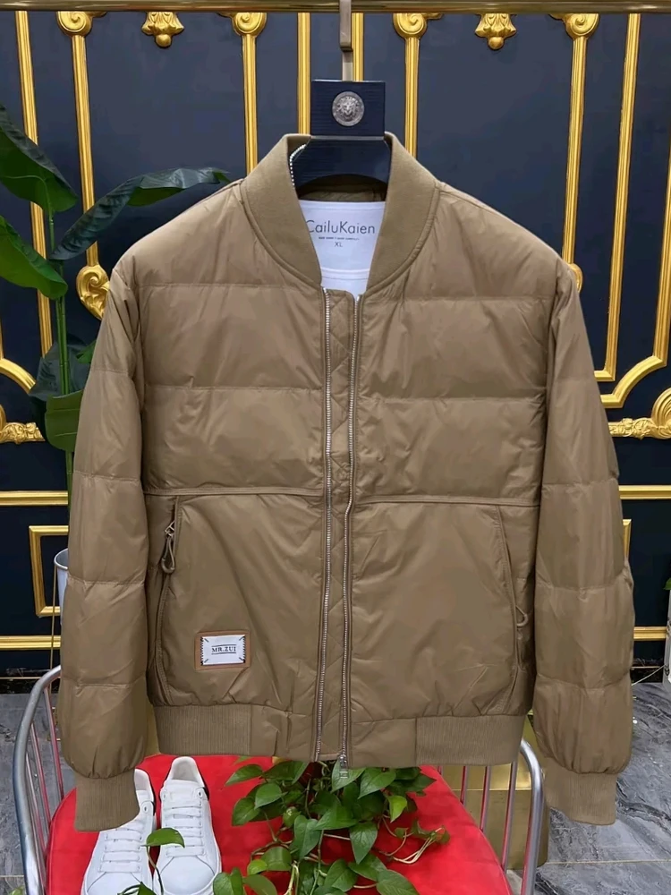 High Quali Men's Baseball Collar down Jaet Autumn Winter New Sle Busin Casual Faionable Stand Fit Long Sve Z...
High Quali Men's Baseball Collar down Jaet Autumn Winter New Sle Busin Casual Faionable Stand Fit Long Sve Z...