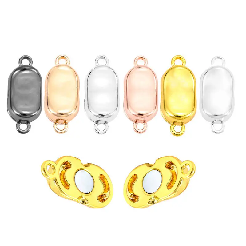 3Sets 6 colors faddish Magnetic Clasps Fit Bracelets Necklace Rhodium End Clasp Connectors for Makings Leather Bracelet Jewelry
3Sets 6 colors faddish Magnetic Clasps Fit Bracelets Necklace Rhodium End Clasp Connectors for Makings Leather Bracelet Jewelry