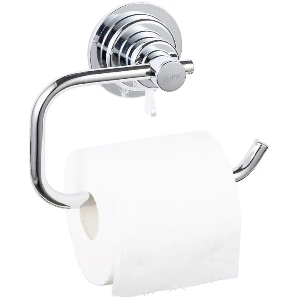 Suction Cup Toilet Paper Holder, Tissue Paper Dispenser, Wall Mount, Drill-Free, Chrome
Suction Cup Toilet Paper Holder, Tissue Paper Dispenser, Wall Mount, Drill-Free, Chrome