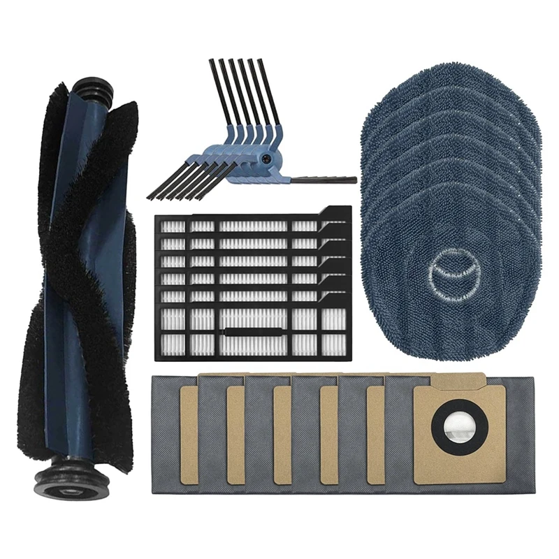 For Eufy X10 Pro Omni Robot Vacuum Replacement Parts Roller Brush Side Brush Filter Mop Cloth Dust Bag
For Eufy X10 Pro Omni Robot Vacuum Replacement Parts Roller Brush Side Brush Filter Mop Cloth Dust Bag