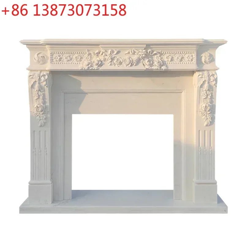 Stone Carving Fireplace Marble French Fireplace Mantel White Marble Material Living Room Curio Cabinet Floor European Custom
Stone Carving Fireplace Marble French Fireplace Mantel White Marble Material Living Room Curio Cabinet Floor European Custom