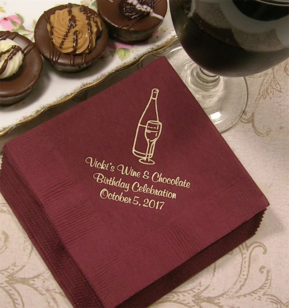 50PCS Personalized Birthday napkins cocktail napkins wine napkins adult birthday napkins personalized napkins beverage and lunch
50PCS Personalized Birthday napkins cocktail napkins wine napkins adult birthday napkins personalized napkins beverage and lunch