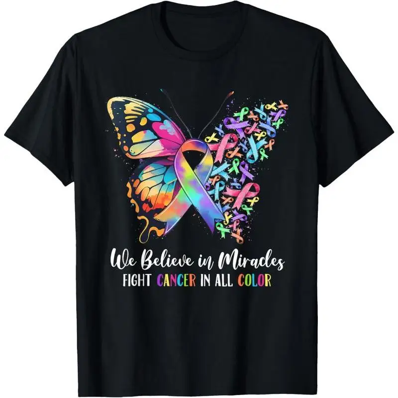 "We Believe in Miracles T-Shirt | Cancer Awareness & Support Graphic Tee | Fight Cancer Ribbon Butterfly Gift"
"We Believe in Miracles T-Shirt | Cancer Awareness & Support Graphic Tee | Fight Cancer Ribbon Butterfly Gift"