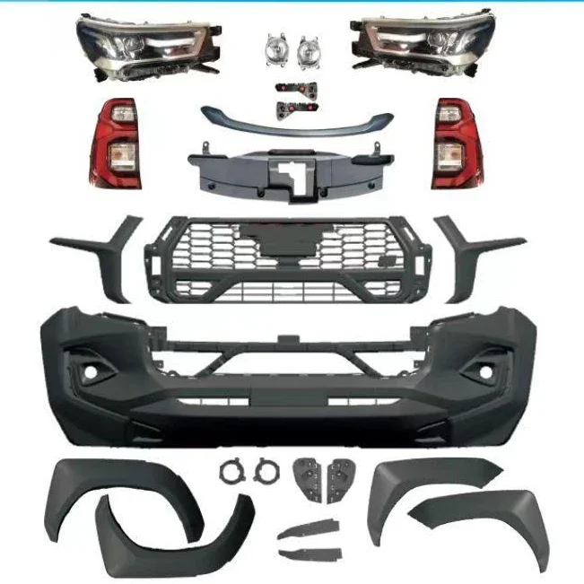 Body Kit High Quality Plastic Front Bumper for 2016-2019 Hilux Revo Rocco Upgrade to 2021 Hilux GR GR Sport Kit
Body Kit High Quality Plastic Front Bumper for 2016-2019 Hilux Revo Rocco Upgrade to 2021 Hilux GR GR Sport Kit
