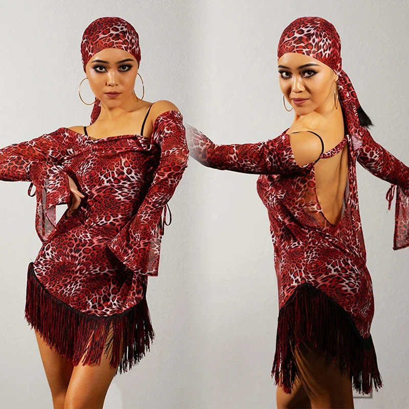 Sexy Tassel Dress Rumba Salsa Performance Costume Prom Wear Latin Dance Dress Women Loose Practice Clothes Off Shoulder
Sexy Tassel Dress Rumba Salsa Performance Costume Prom Wear Latin Dance Dress Women Loose Practice Clothes Off Shoulder