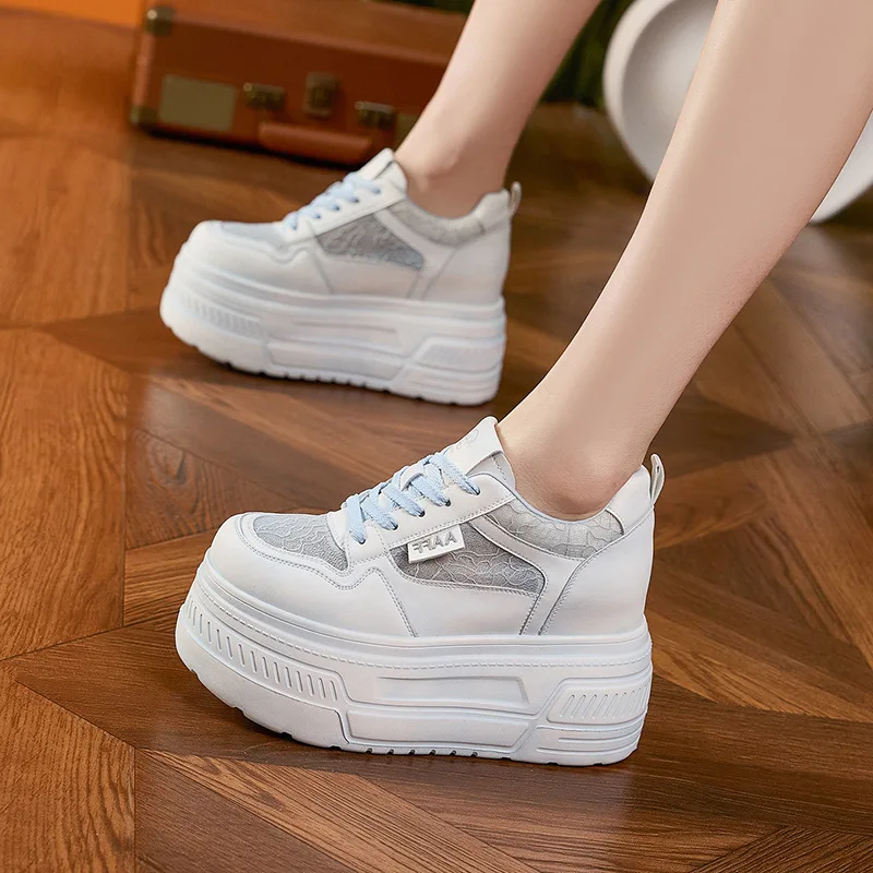 Woman's White Shoes Summer New Thick-soled Shoes Hollow Breathable Mesh Shoes Versatile Inner Height Increasing Women's Shoes
Woman's White Shoes Summer New Thick-soled Shoes Hollow Breathable Mesh Shoes Versatile Inner Height Increasing Women's Shoes