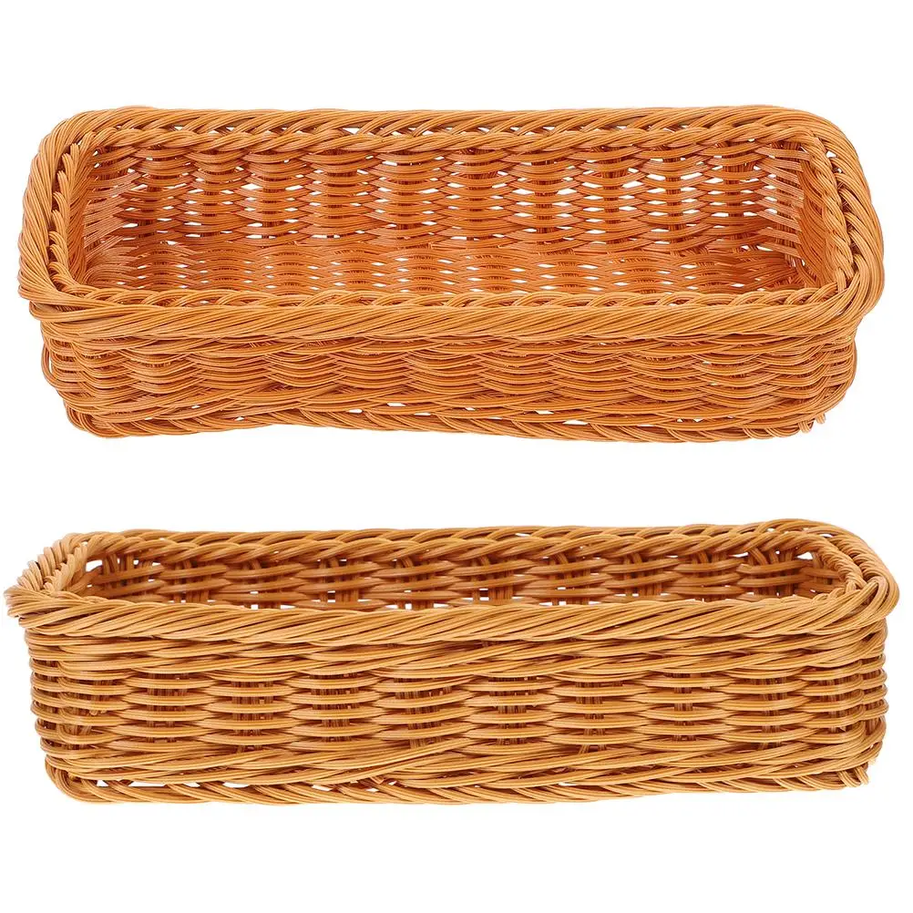 2 Pcs Kitchen Storage Box Baby Spoons Woven Basket for Baskets Buffet Utensils Spices Small Cute Plastic Office Wicker
2 Pcs Kitchen Storage Box Baby Spoons Woven Basket for Baskets Buffet Utensils Spices Small Cute Plastic Office Wicker