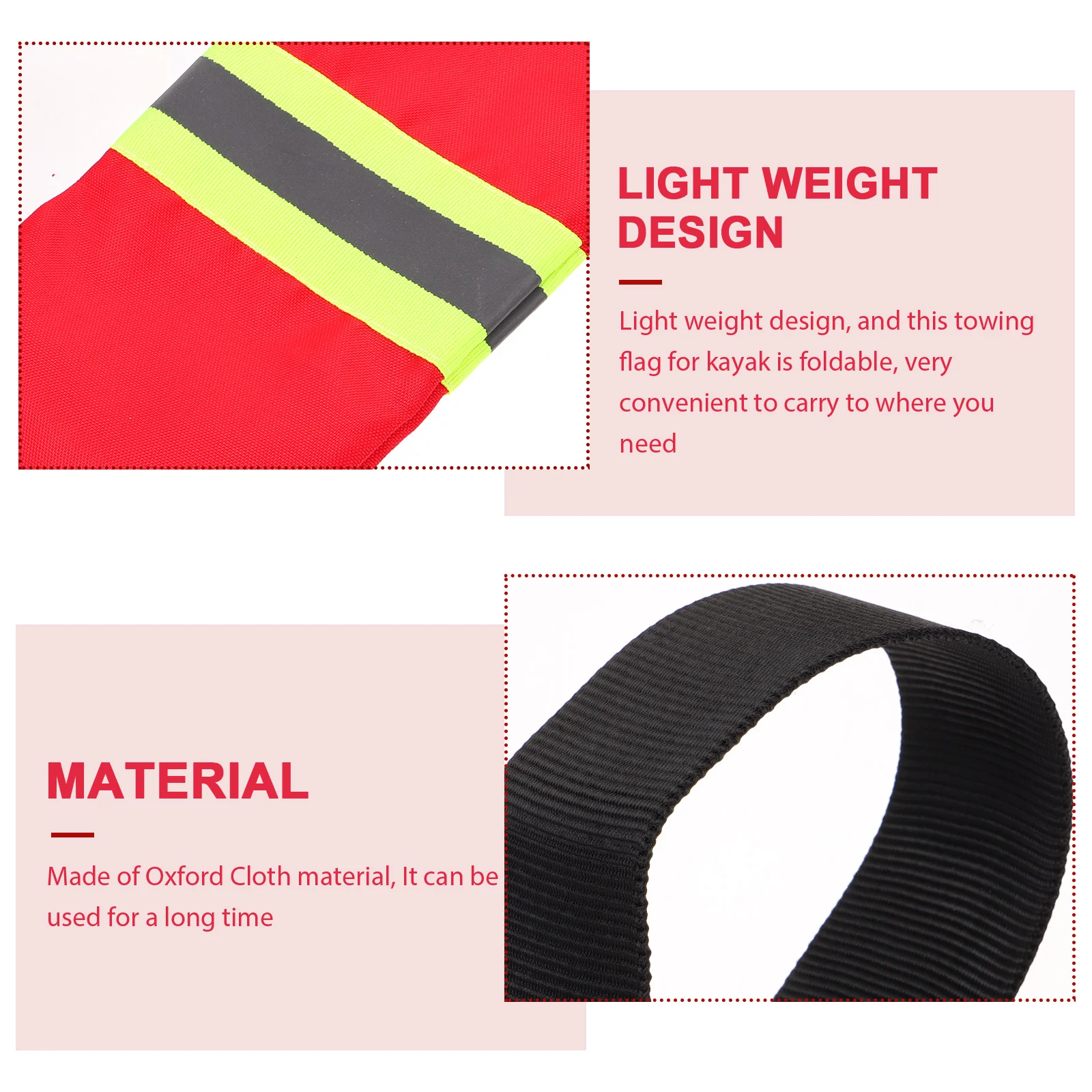 2 Pcs Safety Flags for Kayak Accessories Reflective Strips Durable Lightweight Foldable Boat Canoe Travel Warning 
2 Pcs Safety Flags for Kayak Accessories Reflective Strips Durable Lightweight Foldable Boat Canoe Travel Warning