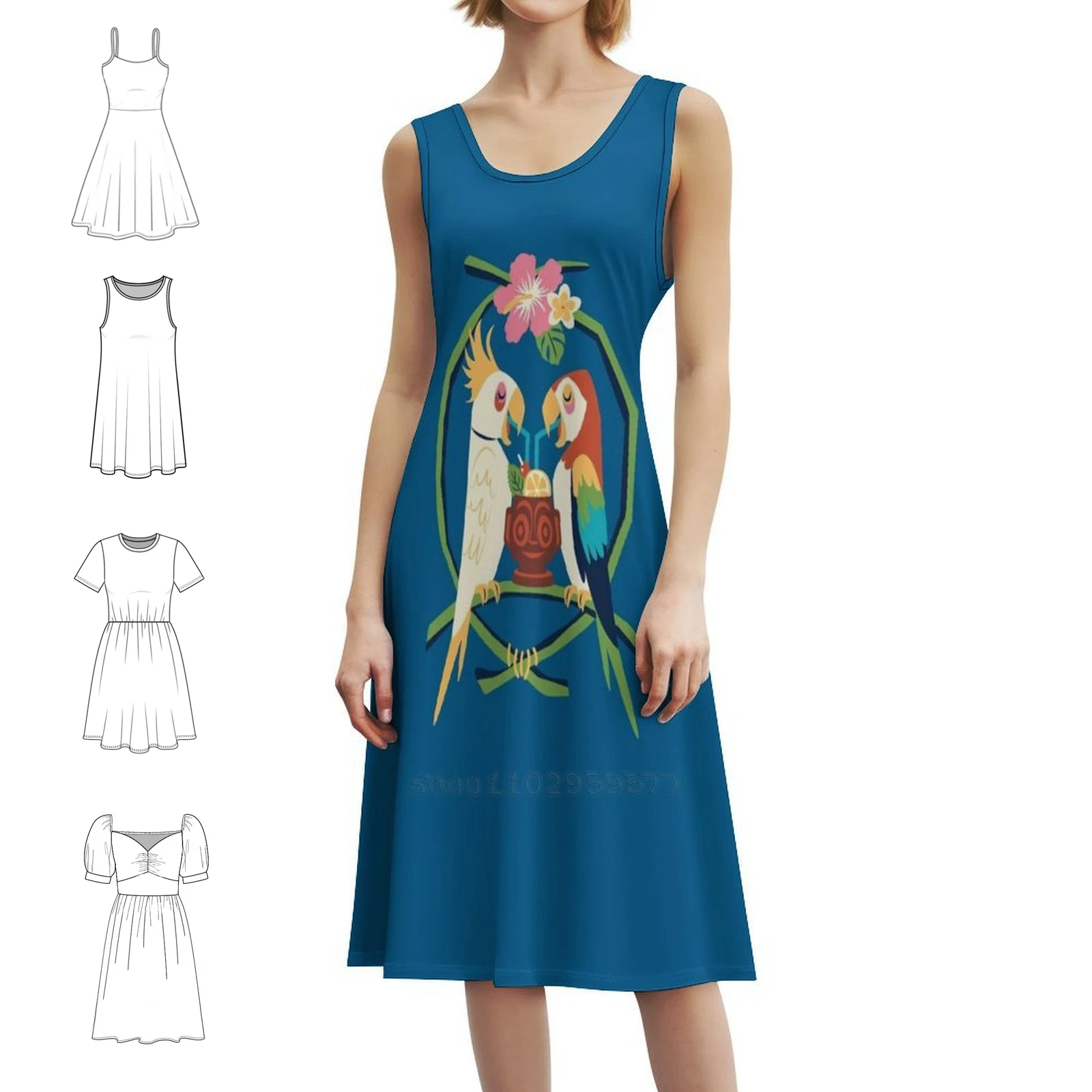 Tropical Hideaway Women's Hip Hop Streetwear Dress Graphic Print Party Club Wear Tiki Enchanted Tiki Adventureland Dress
Tropical Hideaway Women's Hip Hop Streetwear Dress Graphic Print Party Club Wear Tiki Enchanted Tiki Adventureland Dress