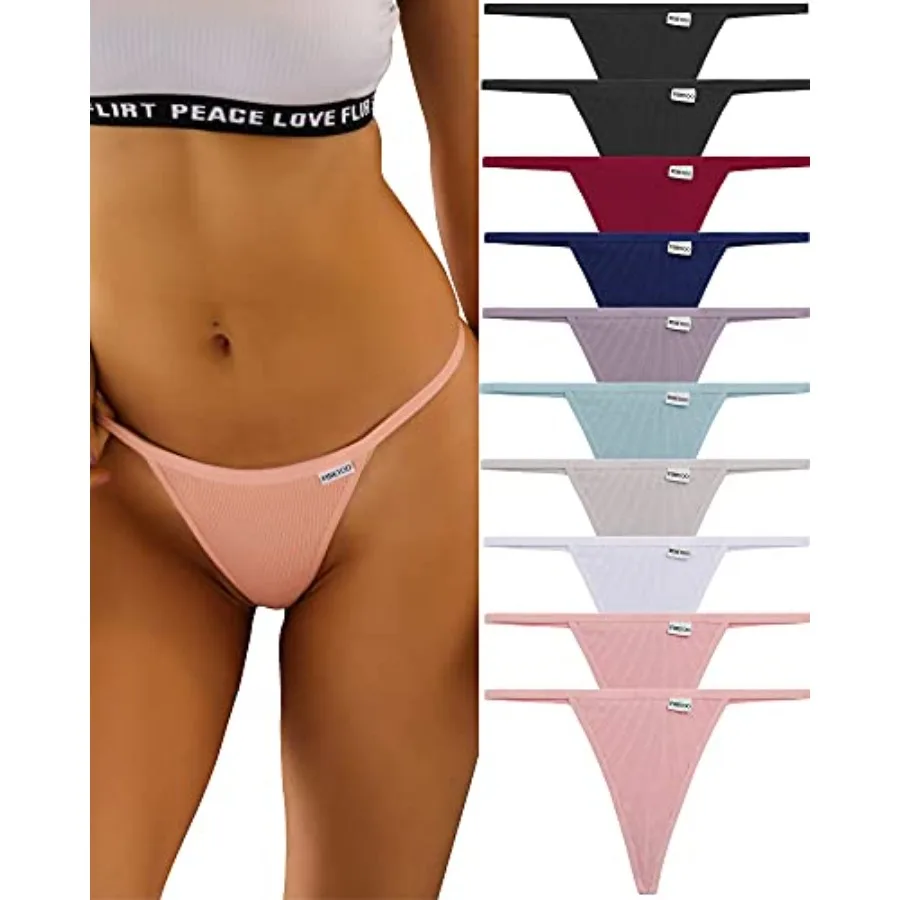 FINETOO G-String for Women Cotton Panties Stretch T-back Tangas Low Rise Hipster Underwear Sexy S-XL
FINETOO G-String for Women Cotton Panties Stretch T-back Tangas Low Rise Hipster Underwear Sexy S-XL