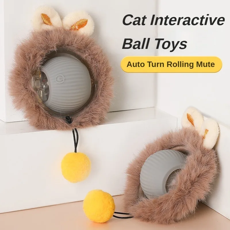 Electric Cat Ball Toys Automatic Rolling Ball Faux Tail Rechargeable Smart Pet Interactive Toy Dog Cat Training Imitate Mouse
Electric Cat Ball Toys Automatic Rolling Ball Faux Tail Rechargeable Smart Pet Interactive Toy Dog Cat Training Imitate Mouse