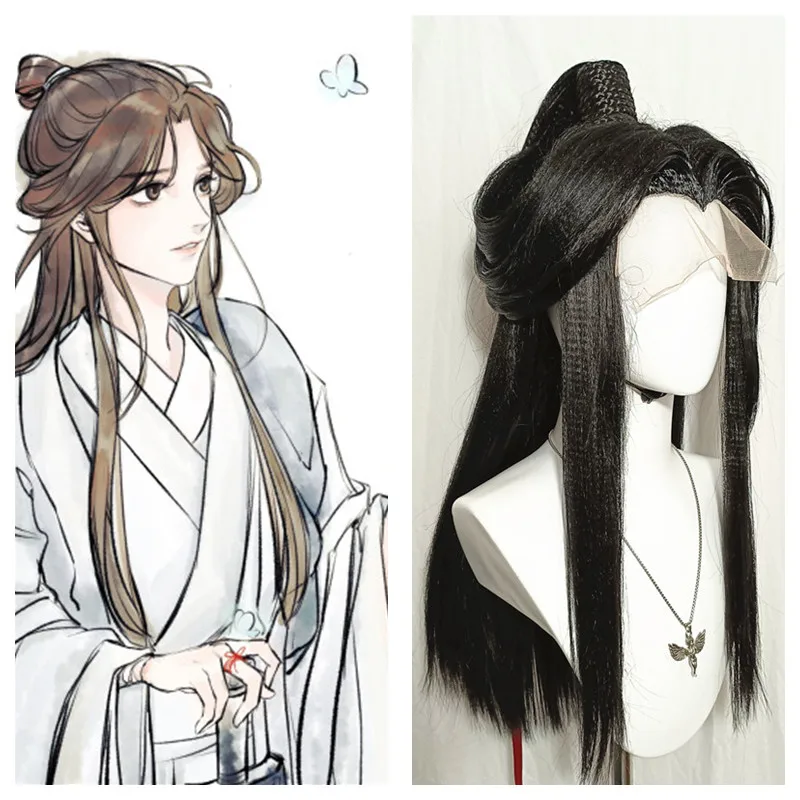 Стилизованный парик Xie Lian с ручным крючком спереди и съемным хвостиком, аниме Xie Lian Cos, парик Black Heaven Officials Blessing, парик для косплея
Стилизованный парик Xie Lian с ручным крючком спереди и съемным хвостиком, аниме Xie Lian Cos, парик Black Heaven Officials Blessing, парик для косплея