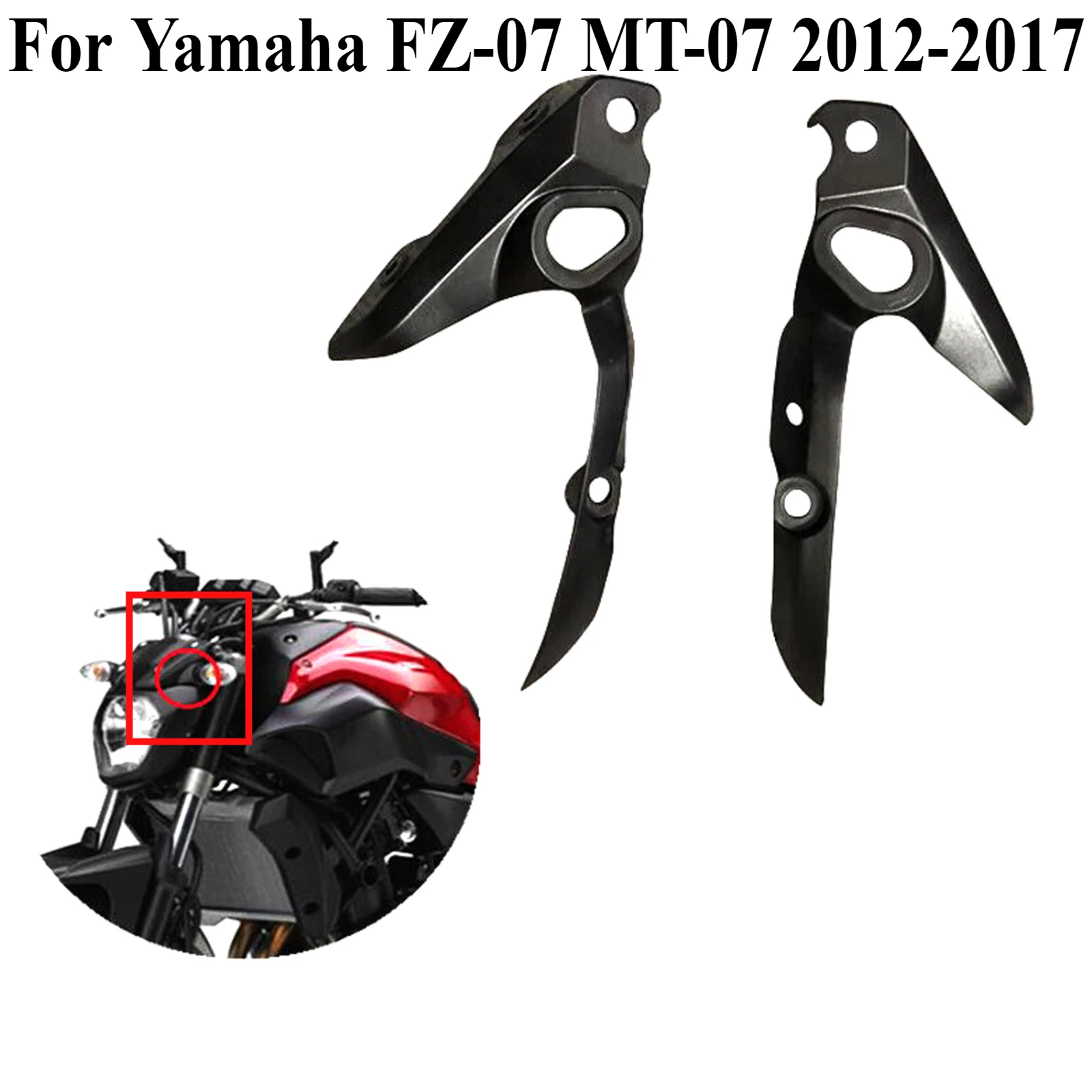 For Yamaha FZ-07 MT-07 2012-2017 Motorcycle Front Nose Side Headlight Turn Signal Fairing Cover Fit Turn Signal Guard
For Yamaha FZ-07 MT-07 2012-2017 Motorcycle Front Nose Side Headlight Turn Signal Fairing Cover Fit Turn Signal Guard