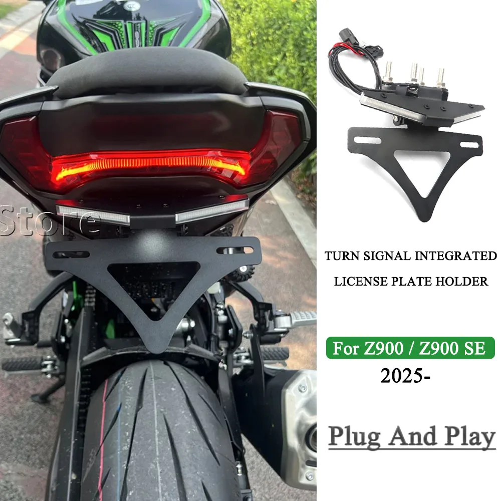 Motorcycle Accessories Adjustable LED Turn Signal License Number Plate Frame Holder Bracket For Kawasaki Z 900 Z900 z900 2025
Motorcycle Accessories Adjustable LED Turn Signal License Number Plate Frame Holder Bracket For Kawasaki Z 900 Z900 z900 2025