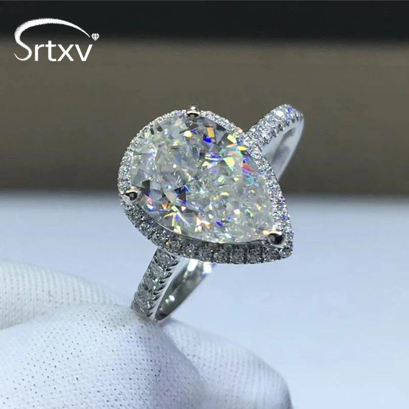 2CT Pear Cut Moissanite Rings Women S925 Sterling Silver Plated 18K Gold Wedding Band Eternity Ring Party Gifts Fine Jewelry GRA
2CT Pear Cut Moissanite Rings Women S925 Sterling Silver Plated 18K Gold Wedding Band Eternity Ring Party Gifts Fine Jewelry GRA