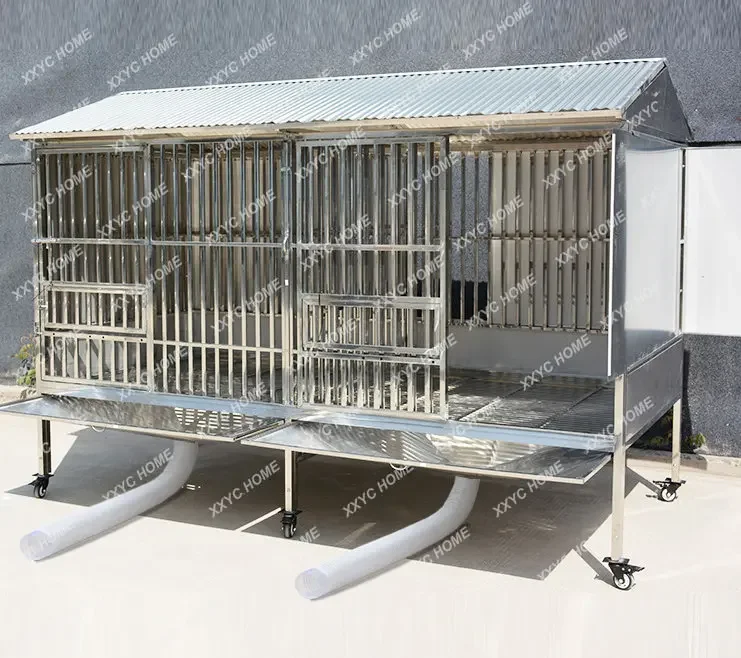 Stainless Steel Full Square Tube Dog Cage Large Dog Outdoor Rainproof with Toilet Full Welding 304 White Steel Dog Cage
Stainless Steel Full Square Tube Dog Cage Large Dog Outdoor Rainproof with Toilet Full Welding 304 White Steel Dog Cage